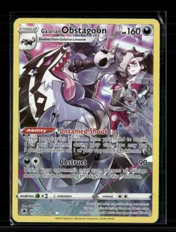 Pokemon 2022 Astral Radiance Galarian Obstagoon CHR #TG10/TG30 - Image 1