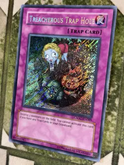 YuGiOh TREACHEROUS TRAP HOLE Secret Rare CSOC-EN089 - Image 1