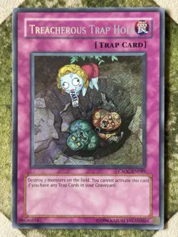 YuGiOh TREACHEROUS TRAP HOLE Secret Rare CSOC-EN089 - Image 2