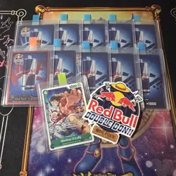 One Piece x Redbull Double Don With Promo Luffy And Redbull Sticker NM 💎 - Image 1