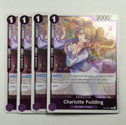 4x Charlotte Pudding OP12-071 R PLAYSET Legacy of the Master - ONE PIECE ENGLISH - Image 2