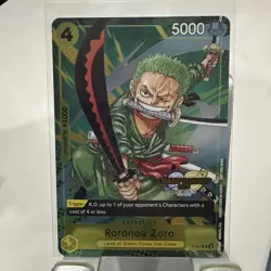 One Piece Roronoa Zoro Championship Event Pack 2024 CS Stamp English Promo P-042 - Image 1