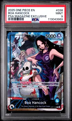 2025 One Piece EN PSA Magazine Exclusive Promo OP07-038 Boa Hancock PSA 9 MINT - Image 1