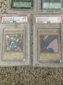 Yugioh Legend Of Blue Eyes 1st Edition PSA Graded Lot 10 Cards LOB 2002 BEWD - Image 5