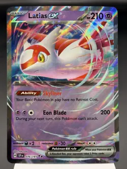Latias ex 076/191 - Ultra Rare Holo - Surging Sparks Pokemon Card MINT - Image 1