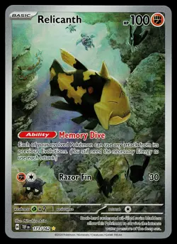 Pokemon Card - Relicanth Temporal Forces 173/162 Holo Illustration Rare - Image 1