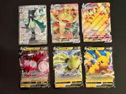 POKEMON 6X JUMBO/OVERSIZED CARDS -Meowth Pikachu Meowacarada Regidrago Regieleki - Image 1