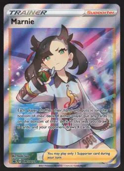 Marnie SWSH121 Full Art Trainer Promo SWSH: Sword & Shield Promo Cards NM - Image 1