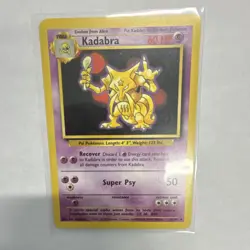Pokemon Kadabra Base Set Uncommon Regular 32/102 60 HP Stage 1 TCG Card - Image 1
