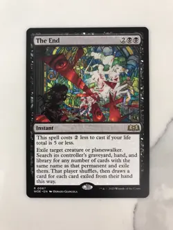 The End MTG Magic the Gathering Card NM Near Mint Wilds Eldraine WOE - Image 1