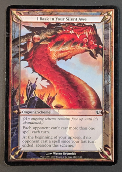 MTG - 1x I Bask in Your Silent Awe - Oversize Card - NM - Magic the Gathering - Image 1