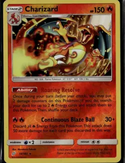 Charizard Rare SM Team Up 14/181 Fire Reverse Holo Pokemon Card - Image 1