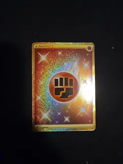 Pokemon Chilling Reign Fighting Energy GOLD SECRET RARE Card 233/198 Clean - Image 1