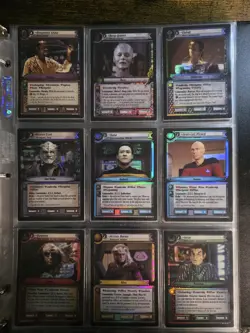 Star Trek CCG Second Edition 10th Anniversary Promo Set (18 foil cards) - Image 1