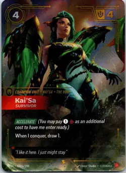 Kai'Sa - Survivor (Alternate Art) - Origins (OGN) 039a/298 RIFTBOUND NM - Image 1