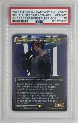 2025 MTG Final Fantasy EN SQUALL, SEED MERCENARY #0402 Character Borderless-Foil - Image 1