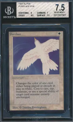 Alpha Purelace BGS 7.5 Graded Magic MTG (7607) -magicgraders- - Image 1