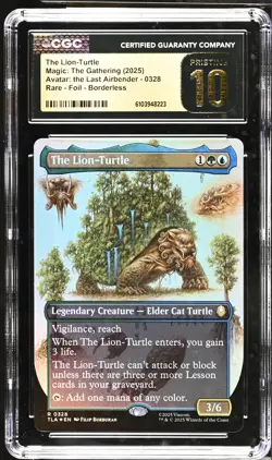 THE LION-TURTLE Avatar: The Last Airbender Borderless Foil CGC Pristine 10 MTG - Image 1
