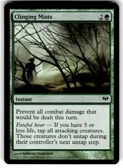 FOIL MTG NM Clinging Mists Dark Ascension Regular - Image 1