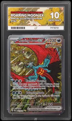 ACE 10 ROARING MOON ex 162/131 | Prismatic Evo Full Art Graded Pokemon Card - KB - Image 1
