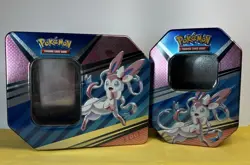 *Empty Tins* SYLVEON Pokemon Empty Tins Lot Of 2 - Image 1