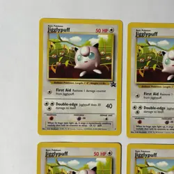 2000 POKEMON MOVIE JIGGLYPUFF #7 BLACK STAR PROMO LOT OF 6 CARDS - Image 2