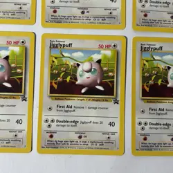 2000 POKEMON MOVIE JIGGLYPUFF #7 BLACK STAR PROMO LOT OF 6 CARDS - Image 4