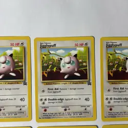 2000 POKEMON MOVIE JIGGLYPUFF #7 BLACK STAR PROMO LOT OF 6 CARDS - Image 5