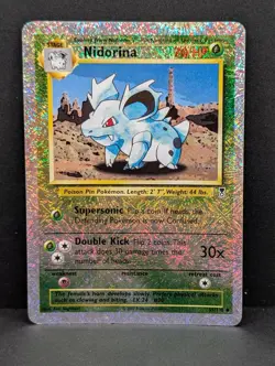 Nidorina 55/110 Legendary Collection Reverse Holo Rare Pokemon TCG fireworks MP+ - Image 1