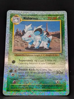 Nidorina 55/110 Legendary Collection Reverse Holo Rare Pokemon TCG fireworks MP+ - Image 3