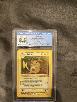 Pokemon Fossil Raichu 1999 unlimited CGC 8.5 - Image 2