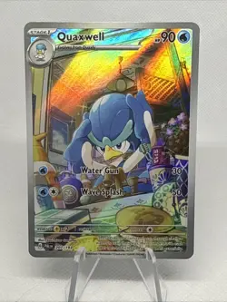 Quaxwell 207/193 Sv02: Paldea Evolved Holo Illustration Rare Pokemon TCG NM - Image 1