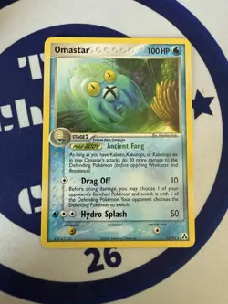 Pokemon TCG Omastar Non-Holo Rare EX Legend Maker 23/92 - Image 1