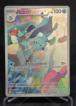 Pokemon: Dewott 106/086 SV White Flare Holo Illustration Rare NM - Image 1
