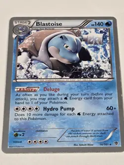 Pokemon Blastoise - 2015 (Jacob Van Wagner) 16/101 World Championship Rare NM - Image 2
