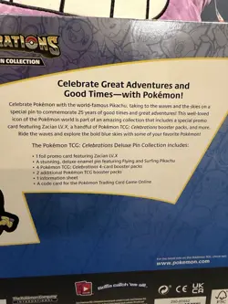 Pokemon Tcg Celebrations 25th Anniversary Deluxe Pin Collection Box Zacian 820650809422 - Image 3
