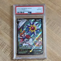 Pokemon 2022 Starmie V TG13 Astral Radiance Full Art Ultra Rare Holo PSA 10 - Image 5