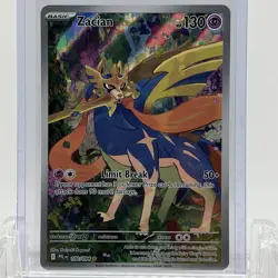 Pokemon TCG Zacian Phantasmal Flames Zacian #100/094 Illustration Rare NM - Image 1
