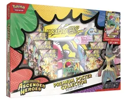 Pokemon TCG Ascended Heroes Mega Lucario Premium Poster Collection - Image 1