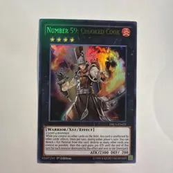 Yugioh Number 59: Crooked Cook DRL3-EN025 Ultra Rare 1st Ed NM - Image 1