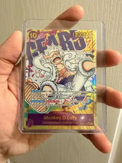 One Piece TCG OP05-119 Monkey D. Luffy Gear 5 Parallel SEC Alt Art English MP-LP - Image 1