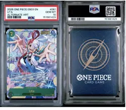 2026 ONE PIECE EB03-ONE PIECE HEROINES EDITION ALT ART #061 UTA PSA 10 - Image 2