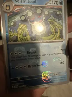 Seismitoad (Master Ball) 021/086 SV: Black Bolt Reverse Holo Pokemon Card - Image 1