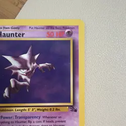 Haunter Pokemon Card Non-Holo 21/62 Fossil Set Rare 1999 Original LP - Image 4