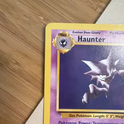 Haunter Pokemon Card Non-Holo 21/62 Fossil Set Rare 1999 Original LP - Image 5