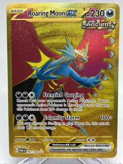 Roaring Moon ex 262 2023 Pokemon Paradox Rift Hyper Rare Card NM - Image 1