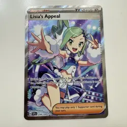 Lisias Appeal 234/191 Full Art Ultra Rare Surging Sparks Pokemon Card Near Mint - Image 1