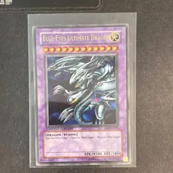 Konami Blue-Eyes Ultimate Dragon Limited Edition Fusion Dragon Card JMP-EN005 - Image 1