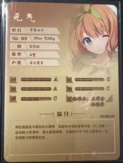 Yotsuba Nakano (The Quintessential Quintuplets) Waifu Anime Card Goddess Story - Image 2