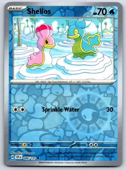 Shellos - Reverse Holo - Surging Sparks SSP 046/191 Pokemon Card - Image 1